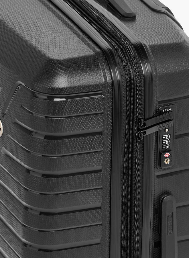 Wave Textured Hardcase Trolley Bag With Retractable Handle - Image 5